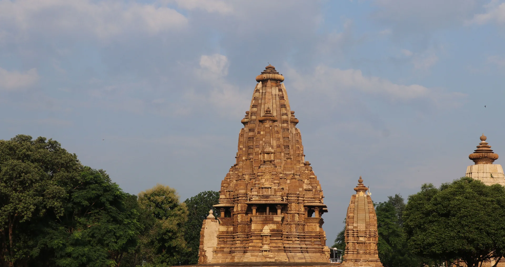 Historic stone temples in Khajuraho