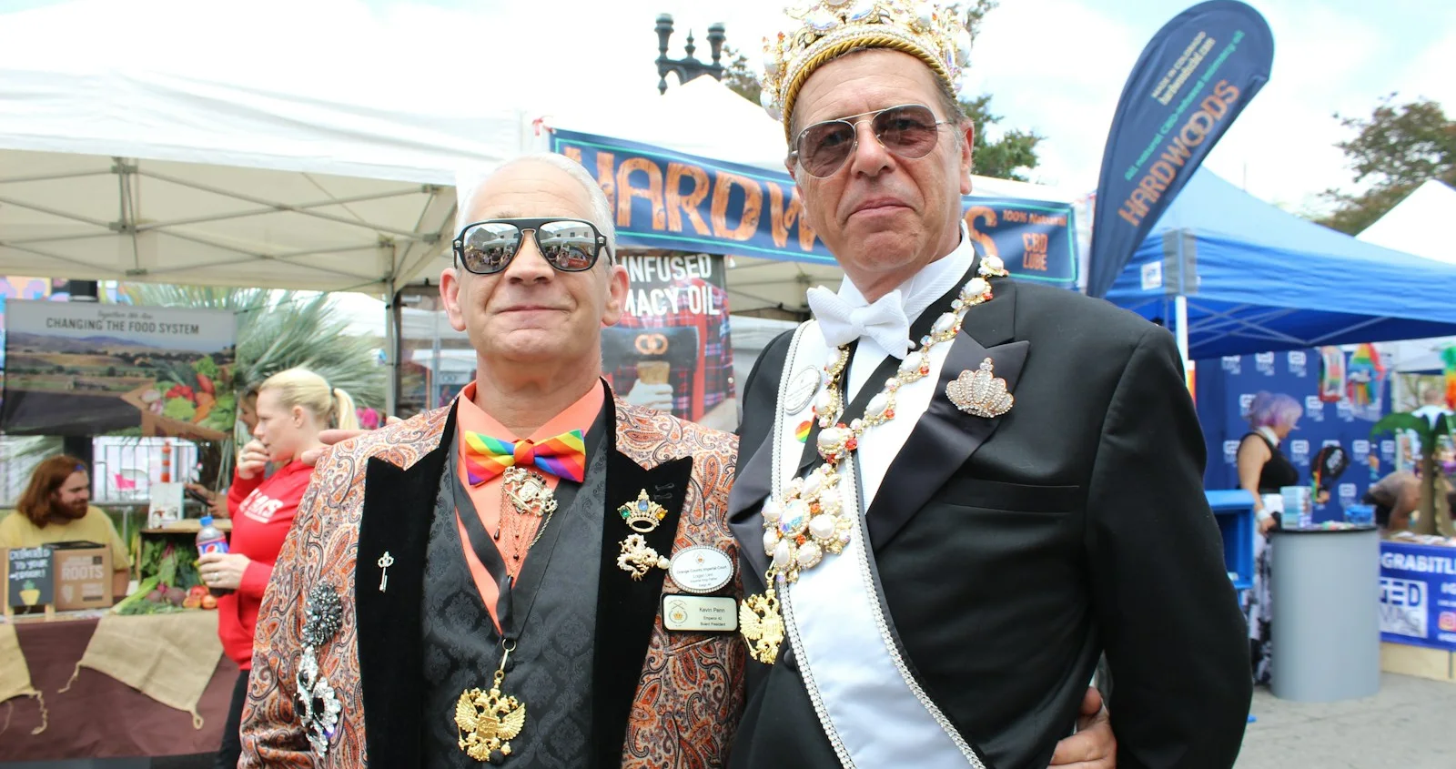 An older gay couple travelling together