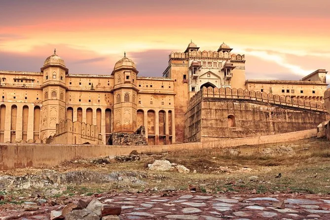 Amber Fort and its courtyards in Jaipur, Rajasthan