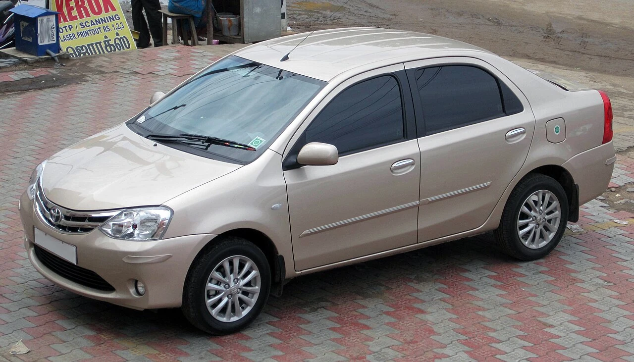 Chauffeur with Toyota Etios Ready for Departure