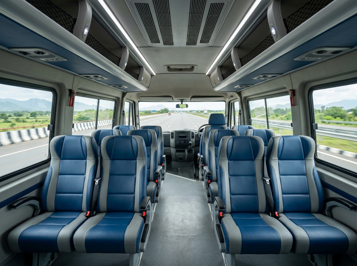 Spacious Cabin with Dual High-Output AC Blowers